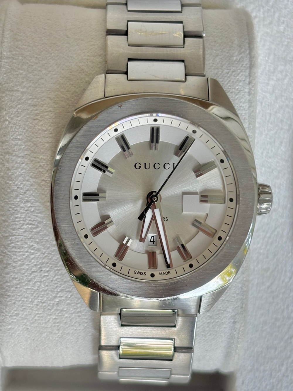 Gucci Silver G Timeless Silver Watch
